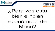 30 online B4: Qu opina el Campo del plan econmico de Macri? con R. Bindi y C. Curci