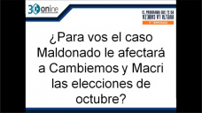 30 online B4: Pueden perjudicar las polticas Campo de Macri el caso Maldonado y las embarradas K?; con R. Bindi y C. Curci